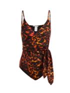 Stella Mccartney Leopard-print Wrap Swimsuit