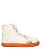 Matchesfashion.com Martine Rose - Basketball High Top Canvas And Rubber Trainers - Womens - White