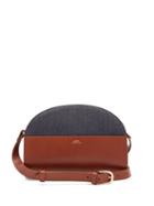 Matchesfashion.com A.p.c. - Half Moon Leather Cross Body Bag - Womens - Tan Multi