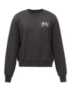 Matchesfashion.com Amiri - Bandana Stars Logo-print Cotton-jersey Sweatshirt - Mens - Black