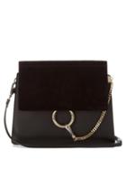 Matchesfashion.com Chlo - Faye Leather And Suede Shoulder Bag - Womens - Black