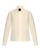 Balenciaga Button-front Silk-cady Blouse