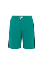Matchesfashion.com Maison Kitsun - Side Stripe Cotton Shorts - Mens - Green