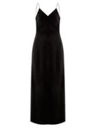 Matchesfashion.com Nili Lotan - Adriana Velvet Slip Dress - Womens - Black