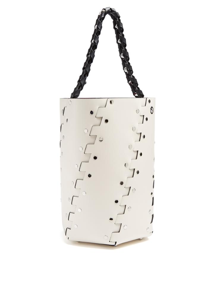 Proenza Schouler Hex Stud-embellished Leather Bucket Bag