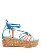 Sophia Webster Copacabana Leather Flatform Sandals
