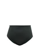 Matchesfashion.com Form And Fold - The Rise High-rise Bikini Briefs - Womens - Dark Green