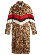 Msgm Leopard-print Rabbit Fur Coat