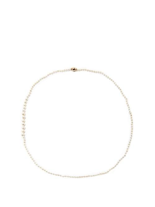 Sophie Bille Brahe - Peggy Pearl & Gold Necklace - Womens - Pearl