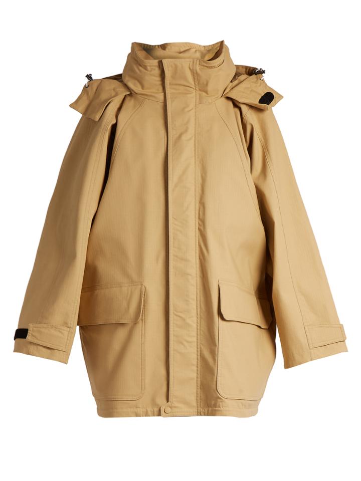 Balenciaga Stow-away Hood Stretch-cotton Ripstop Parka