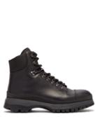 Matchesfashion.com Prada - Brixxen Leather Boots - Mens - Black