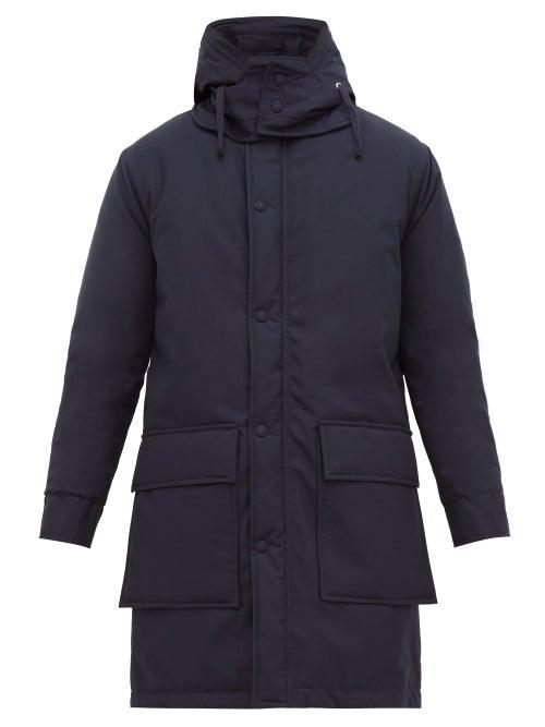 Matchesfashion.com Officine Gnrale - Albert Hooded Waterproof Canvas Parka - Mens - Navy