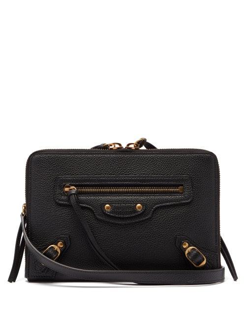 Matchesfashion.com Balenciaga - Neo Classic Small Grained-leather Cross-body Bag - Womens - Black