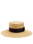 Gucci Straw Boater Hat