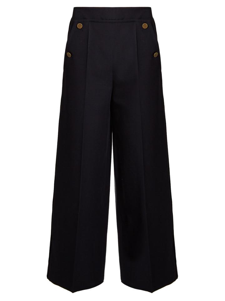 Valentino Wide-leg Cropped Trousers