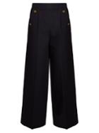 Valentino Wide-leg Cropped Trousers
