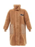Stella Mccartney - Luna Longline Teddy Coat - Womens - Camel