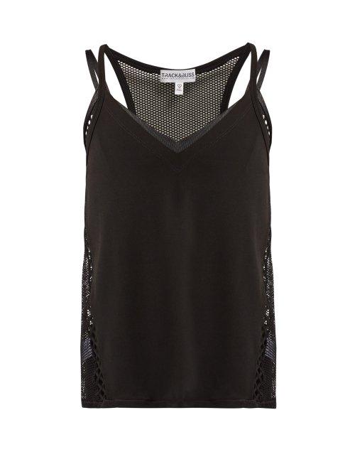Matchesfashion.com Track & Bliss - Light Traveller Mesh Tank Top - Womens - Black