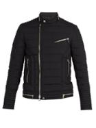 Matchesfashion.com Balmain - Quilted Down Biker Jacket - Mens - Black