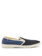 Matchesfashion.com Rivieras - Classic Match Tour Du Monde Canvas Loafers - Mens - Blue Multi