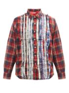 Matchesfashion.com Needles - Ribbons Checked Flannel Shirt - Mens - Multi