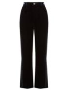 Matchesfashion.com M.i.h Jeans - Welbeck High Rise Wide Leg Velvet Trousers - Womens - Navy