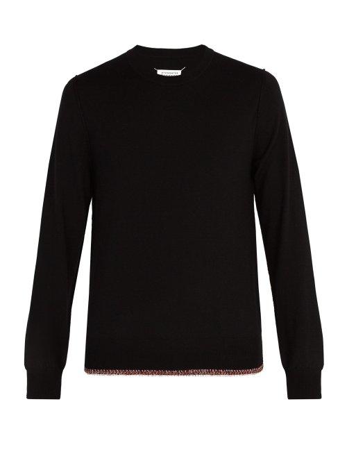 Matchesfashion.com Maison Margiela - Knitted Wool Blend Sweater - Mens - Black