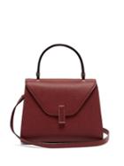 Matchesfashion.com Valextra - Iside Mini Grained Leather Bag - Womens - Burgundy