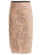 Matchesfashion.com No. 21 - Floral Crystal Embellished Tulle Pencil Skirt - Womens - Pink Multi