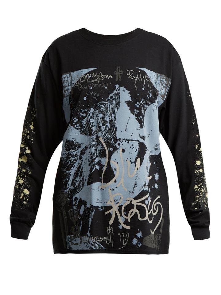 Blue Roses Magic Printed T-shirt