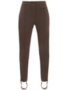Fendi - Fendi Rama Ff-jacquard Softshell Ski Trousers - Womens - Black
