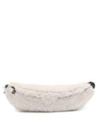 Matchesfashion.com Staud - Nat Oversized Shearling Belt Bag - Womens - White
