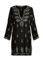 Juliet Dunn Embroidered Silk Kaftan