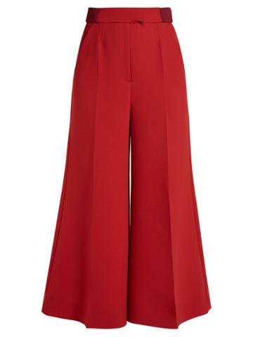 Roksanda Tamako Wide-leg Cropped Trousers