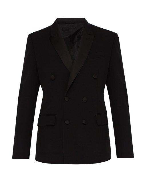 Matchesfashion.com Connolly - Double Breasted Smoking Jacket - Mens - Black