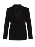 Matchesfashion.com Connolly - Double Breasted Smoking Jacket - Mens - Black