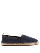Matchesfashion.com Dolce & Gabbana - Leather-piped Suede Espadrilles - Mens - Blue