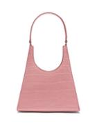 Matchesfashion.com Staud - Rey Crocodile-effect Leather Handbag - Womens - Pink