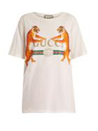 Gucci Tiger-print Jersey T-shirt