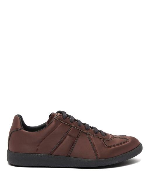 Matchesfashion.com Maison Margiela - Replica Neoprene Trainers - Mens - Burgundy