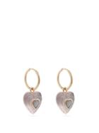Matchesfashion.com Noor Fares - Anahata Rose Quartz & Opal 18kt Gold Earrings - Womens - Pink