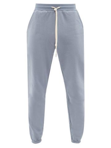 John Elliott - La Cotton-jersey Track Pants - Mens - Blue