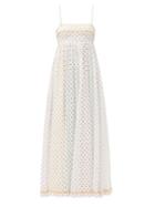 Matchesfashion.com Zimmermann - Bellitude Polka-dot Cotton-gauze Dress - Womens - White Print