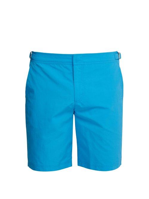 Matchesfashion.com Orlebar Brown - Dane Ii Swim Shorts - Mens - Light Blue