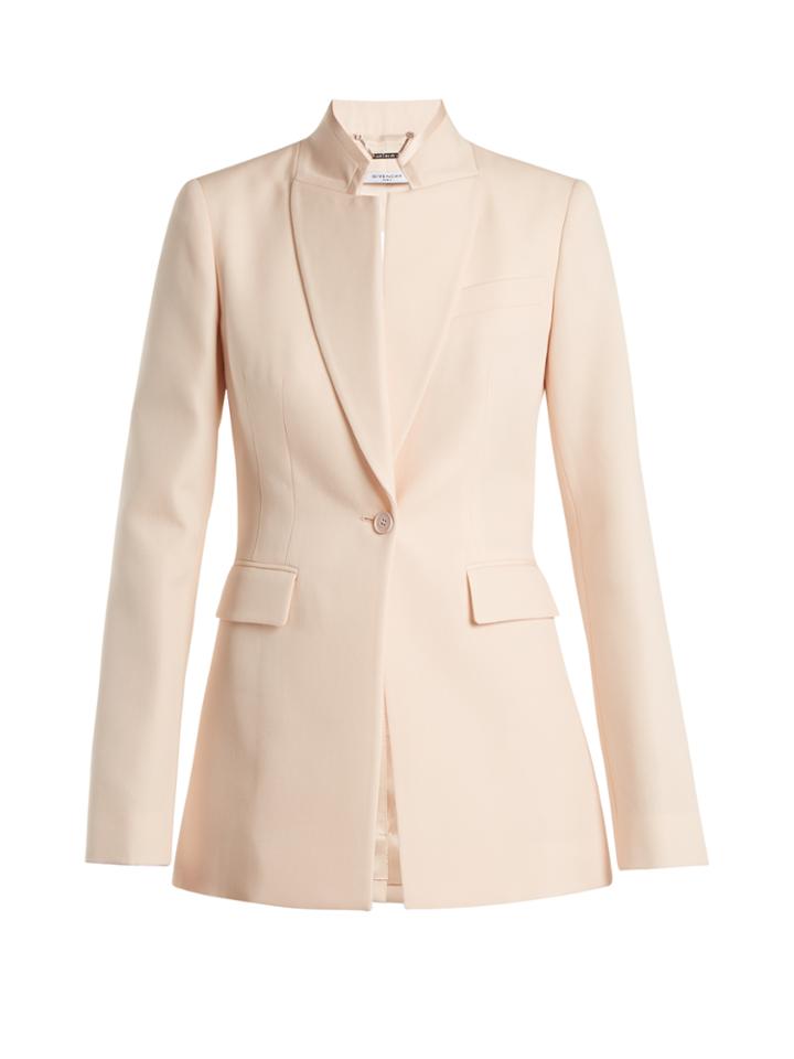 Givenchy Stand-collar Single-breasted Wool Jacket