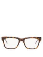 Matchesfashion.com Thom Browne - Square Frame Tortoiseshell Acetate Glasses - Mens - Tortoiseshell