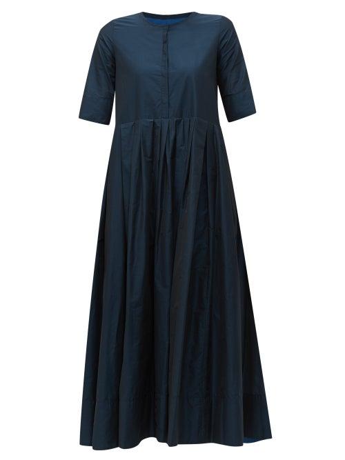Matchesfashion.com S Max Mara - Fez Midi Dress - Womens - Navy
