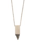 Matchesfashion.com Parts Of Four - Amulet Cuboid Specimen Necklace - Mens - Silver Multi