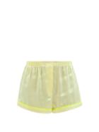 Araks - Tia Silk-charmeuse Pyjama Shorts - Womens - Yellow