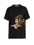Matchesfashion.com Givenchy - Leo Lion Print Cotton T Shirt - Mens - Black